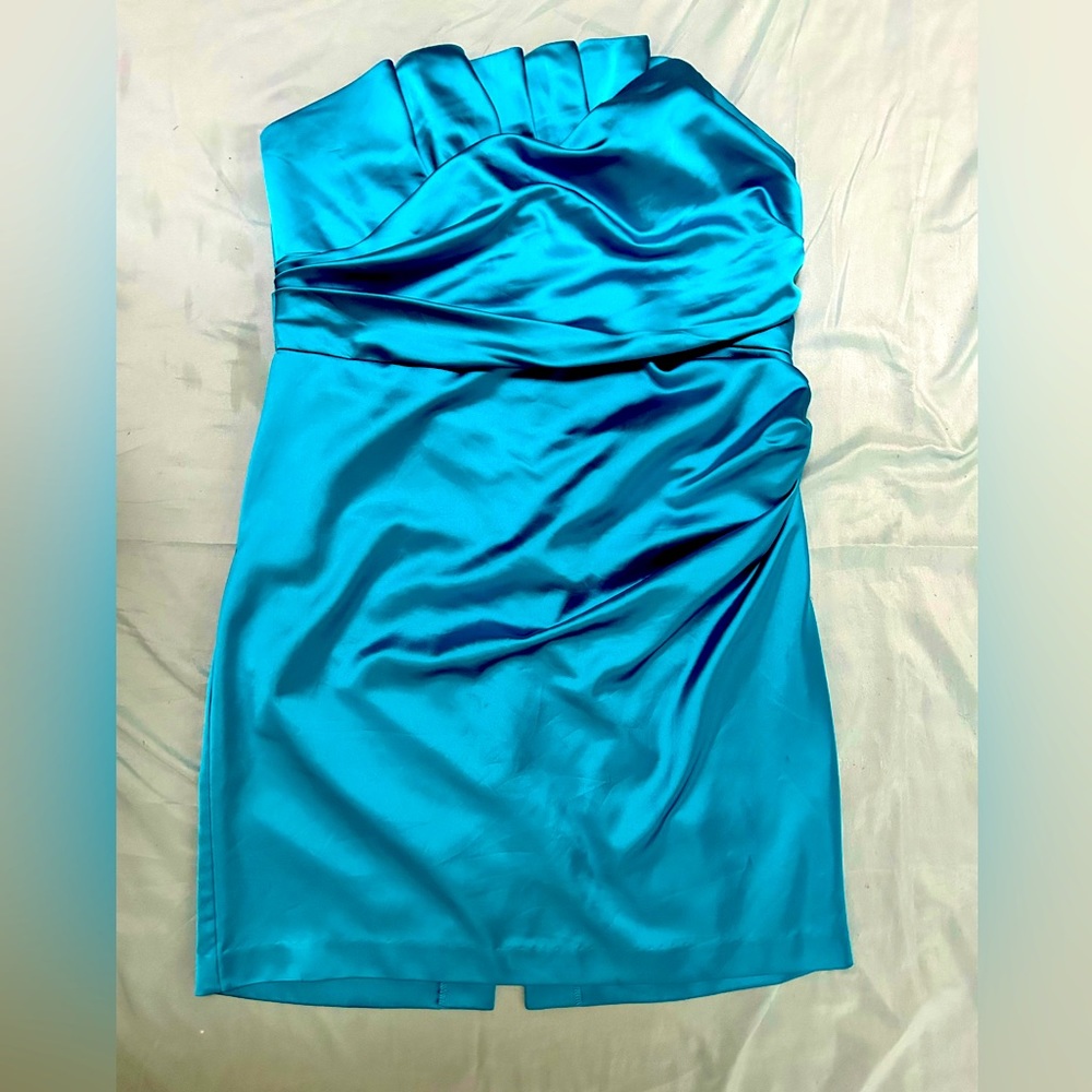 Aqua blue dress